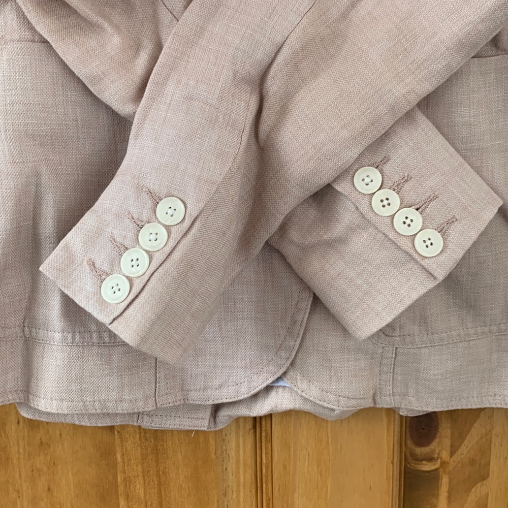 Icone 100% linen light blush blazer size 2 - Picture 4 of 9